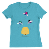 3 Bumblebees - Gaypiary DARK Fitted Tshirt | Bella + Canvas Apparel ninjaferretart