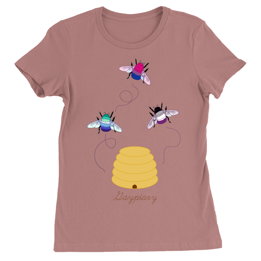 3 Bumblebees - Gaypiary DARK Fitted Tshirt | Bella + Canvas Apparel ninjaferretart