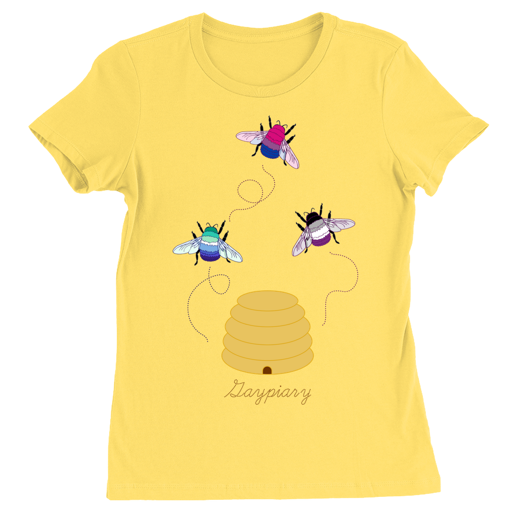 3 Bumblebees - Gaypiary DARK Fitted Tshirt | Bella + Canvas Apparel ninjaferretart