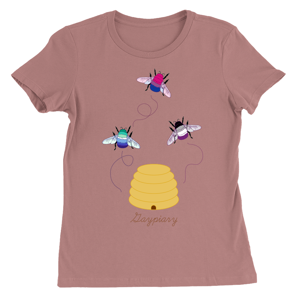 3 Bumblebees - Gaypiary DARK Fitted Tshirt | Bella + Canvas Apparel ninjaferretart