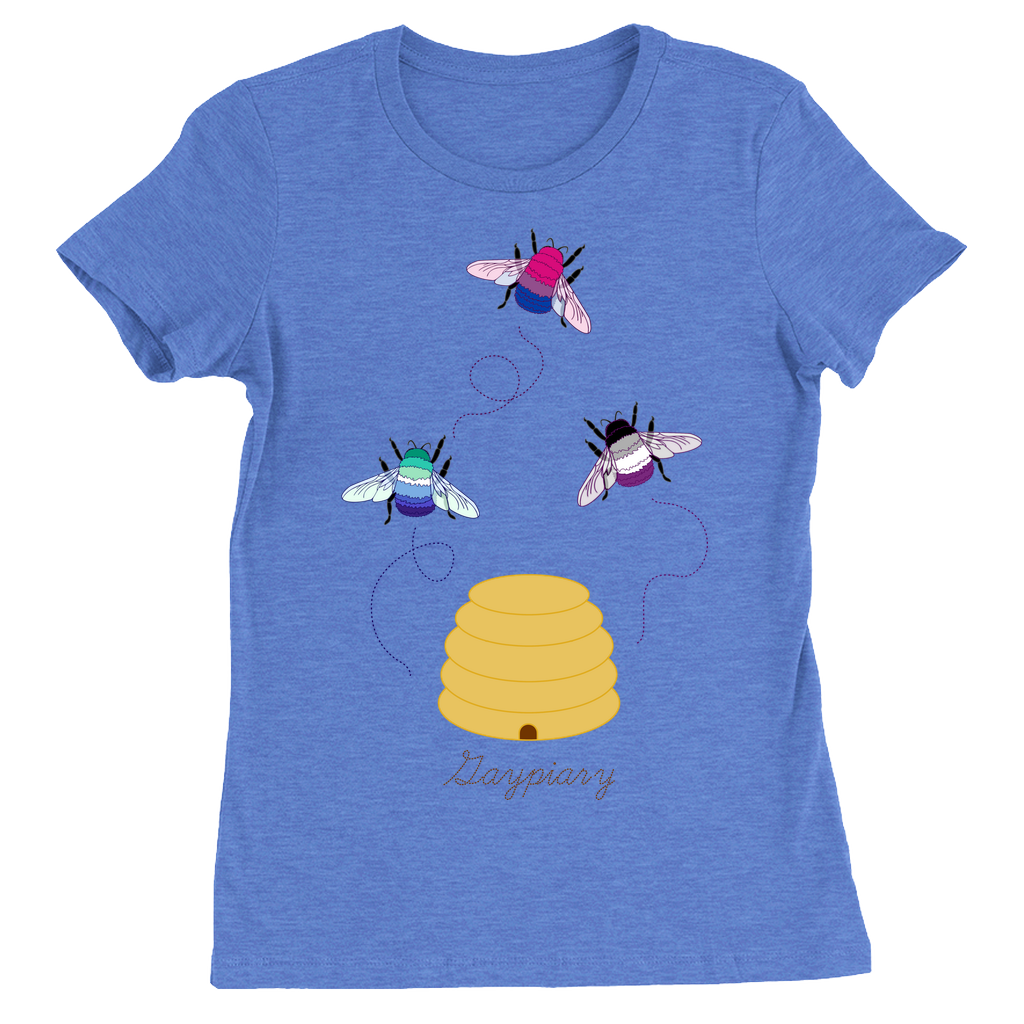 3 Bumblebees - Gaypiary DARK Fitted Tshirt | Bella + Canvas Apparel ninjaferretart