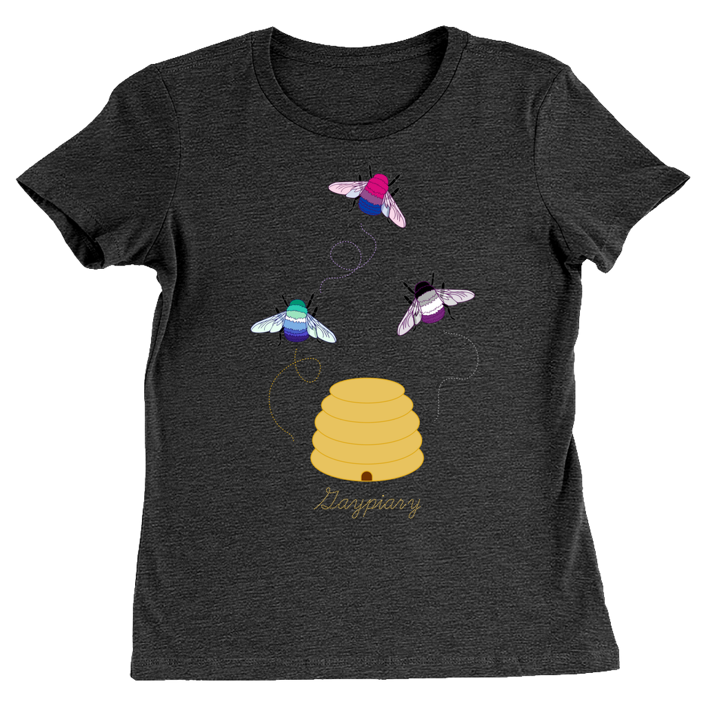 3 Bumblebees - Gaypiary - DARK Fitted Tshirt | Bella + Canvas Apparel ninjaferretart