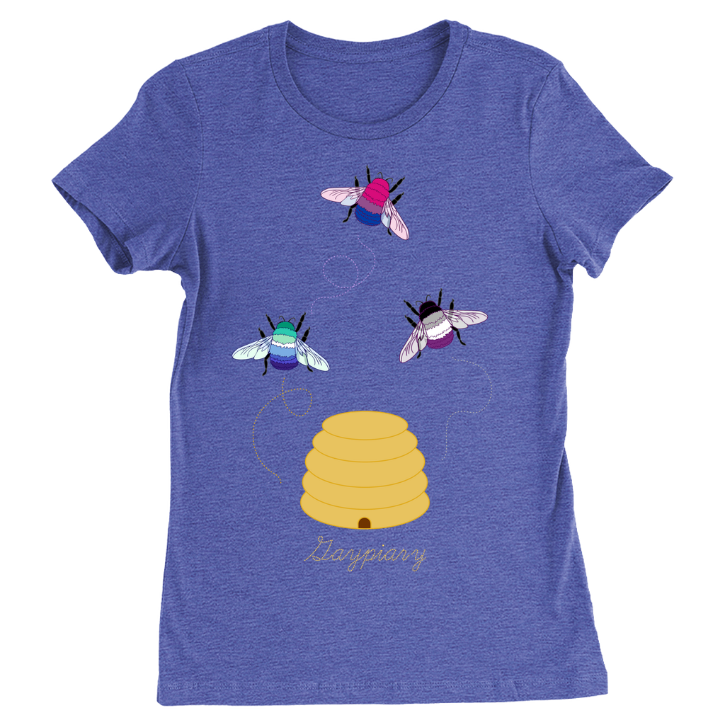 3 Bumblebees - Gaypiary - DARK Fitted Tshirt | Bella + Canvas Apparel ninjaferretart