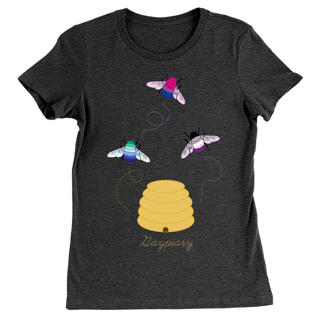 3 Bumblebees - Gaypiary - DARK Fitted Tshirt | Bella + Canvas Apparel ninjaferretart