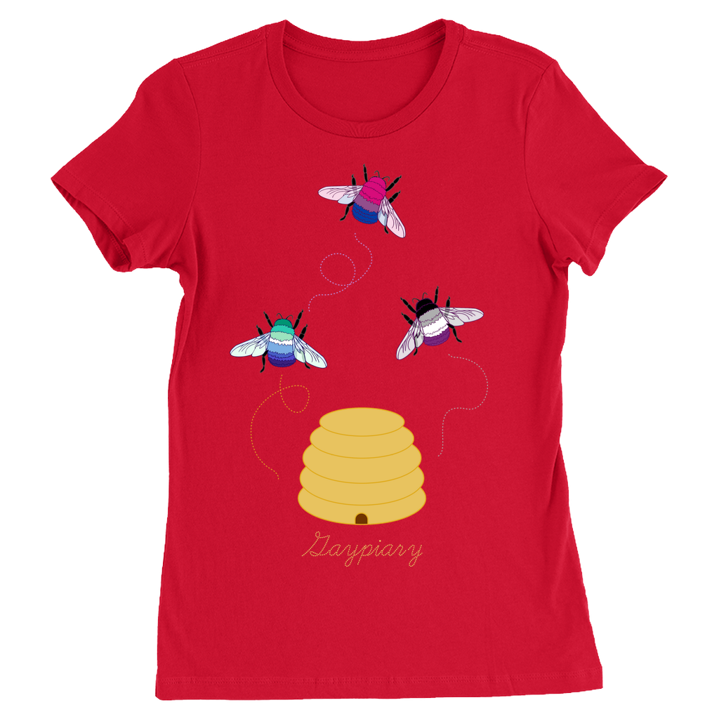 3 Bumblebees - Gaypiary - DARK Fitted Tshirt | Bella + Canvas Apparel ninjaferretart