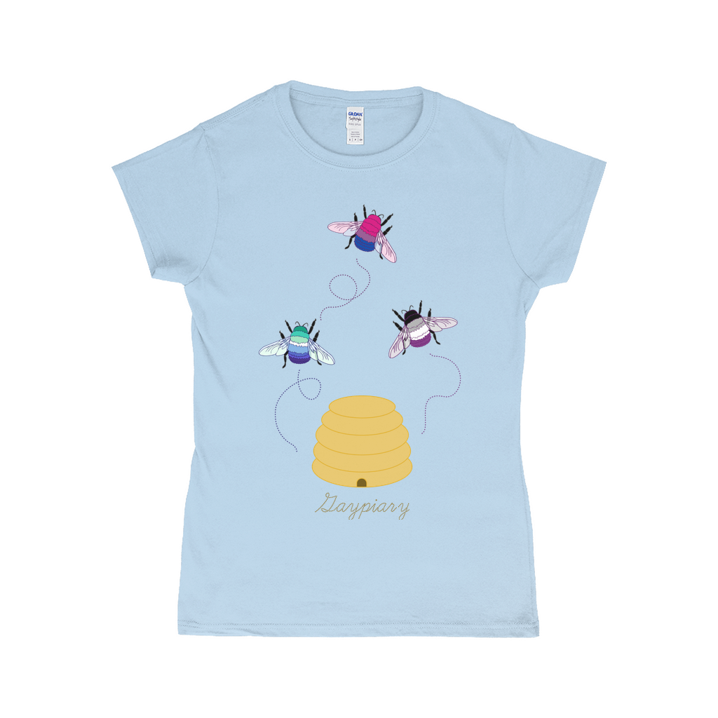 3 Bumblebees - Gaypiary Fitted Tshirt | Choose Your Colourway | Gildan Apparel ninjaferretart