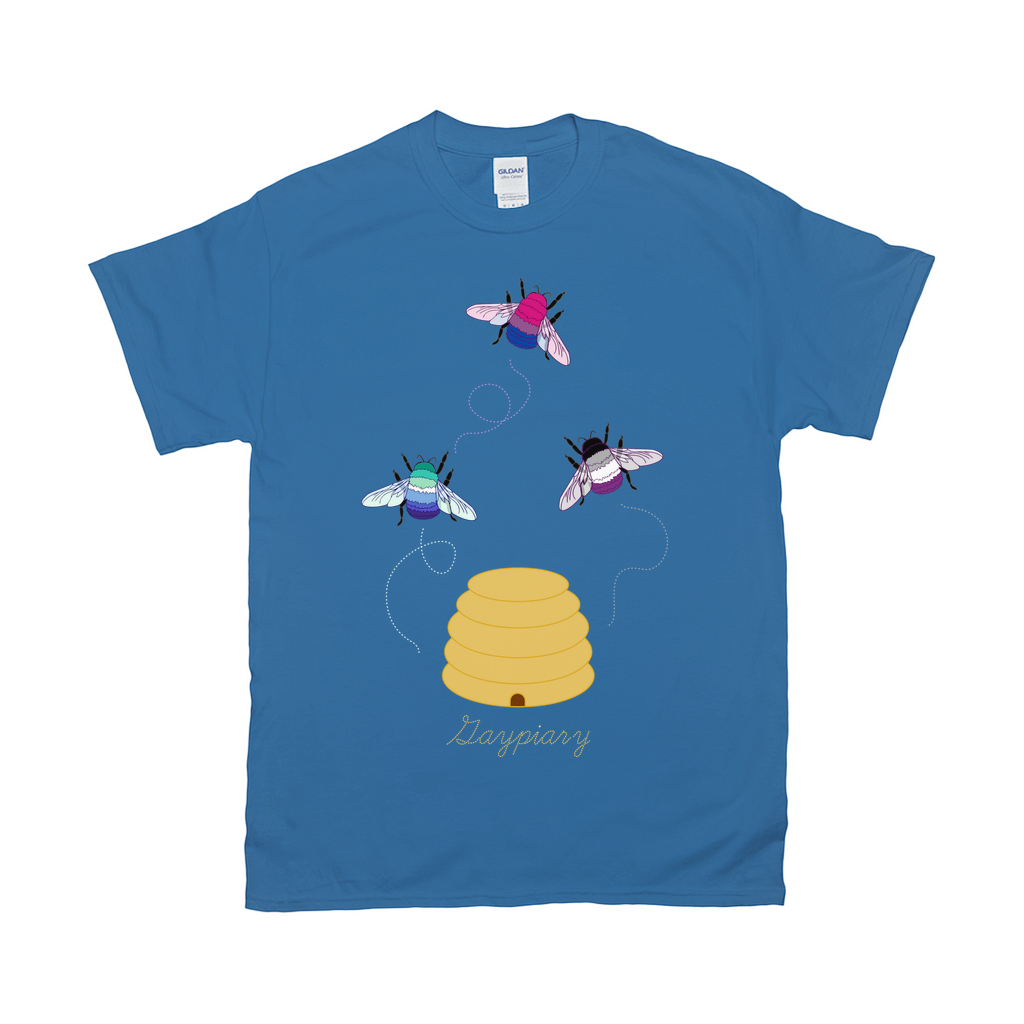 3 Bumblebees - Gaypiary LIGHT | Bumblebee Relaxed Fit Tshirt | Gildan Apparel ninjaferretart