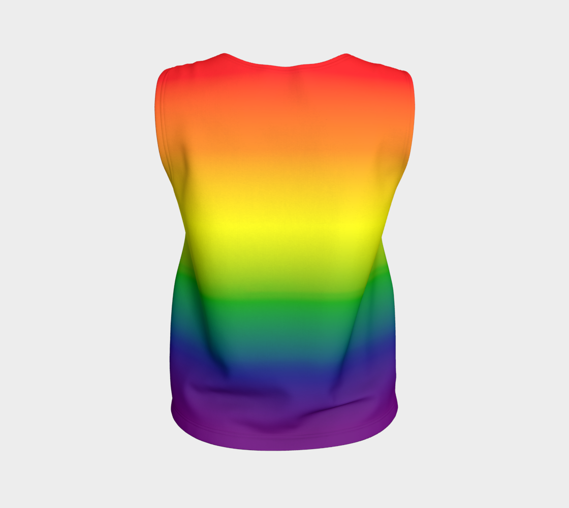 Rainbow Gradient Loose Tank (Long)