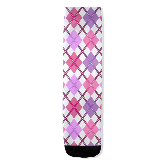 Lesbian - V2 Argyle Plaid All-Over Print Socks