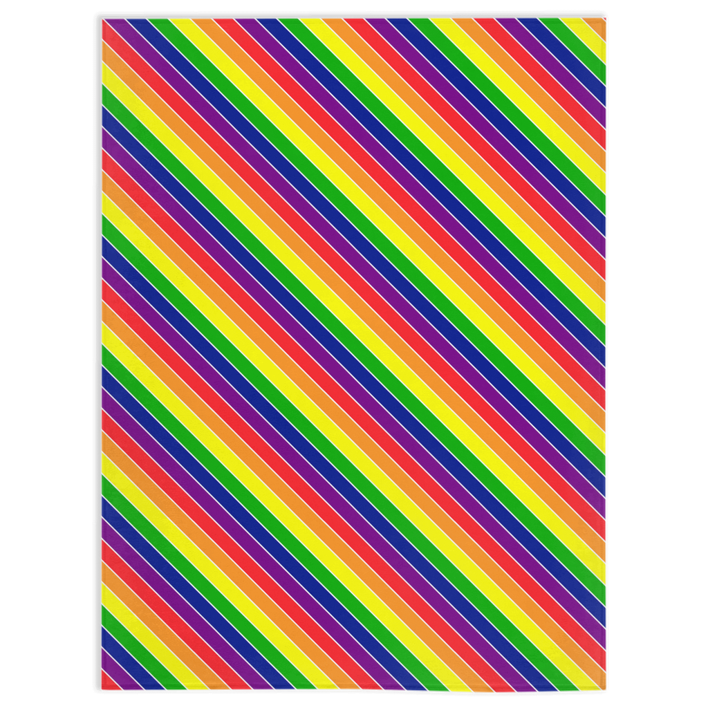 Striped Pride Minky Blankets | Choose Your Pride Colourway