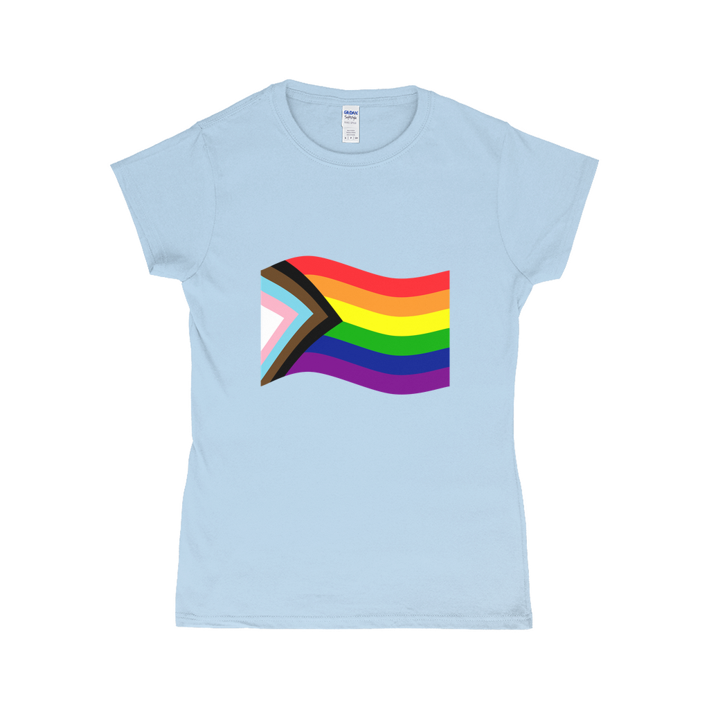 Rainbow Pride Flag Fitted Tshirt | Choose Your Flag | Gildan