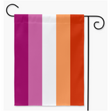 Lesbienne - V1 Drapeaux de cour et de jardin | Simple ou double face | 2 tailles | Orientations romantiques et sexuelles