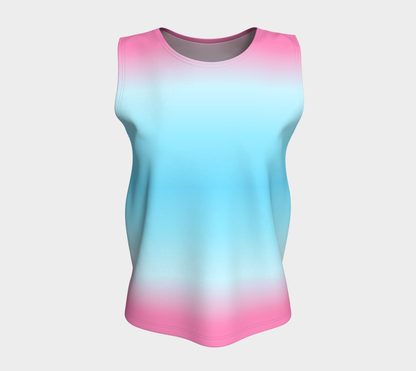 Transmasculine Gradient Loose Tank (Long)