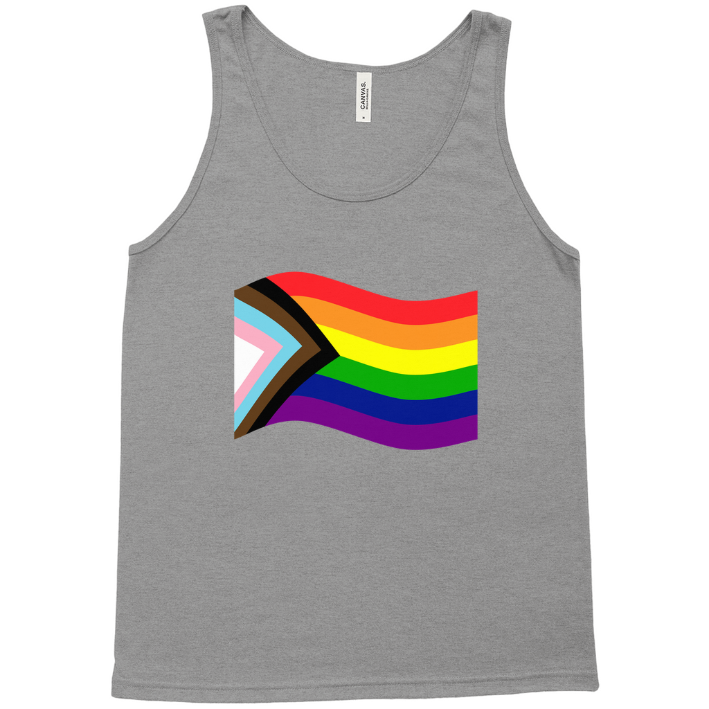 Rainbow Pride Flag Relaxed Fit Tank Tops | Choose Your Flag | Bella + Canvas