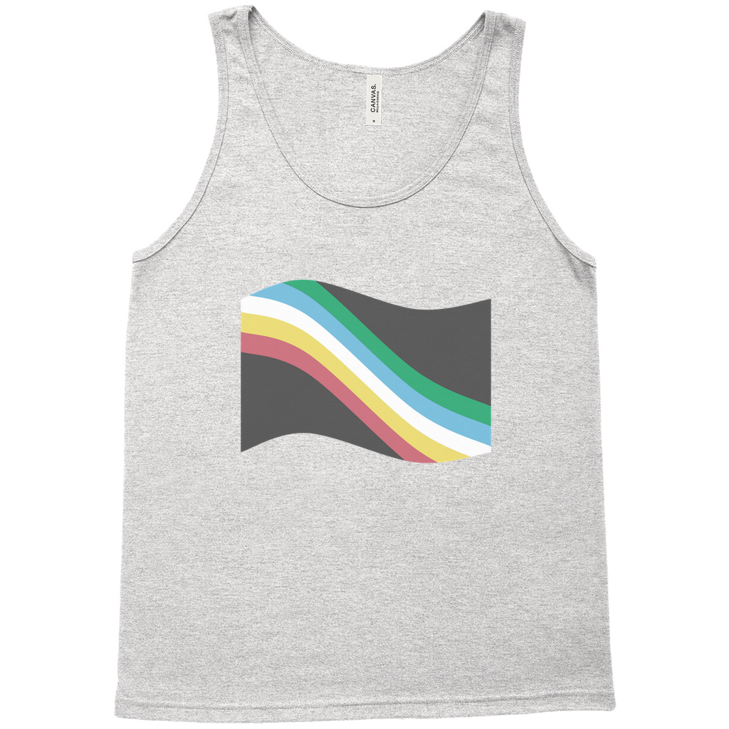 Disability and Neurodiversity Pride Flag Relaxed Fit Tank Tops | Choose Your Flag | Bella + Canvas