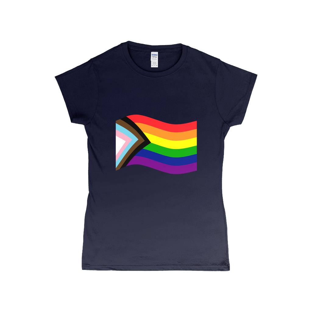 Rainbow Pride Flag Fitted Tshirt | Choose Your Flag | Gildan