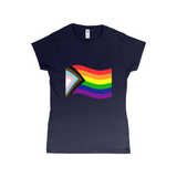 Rainbow Pride Flag Fitted Tshirt | Choose Your Flag | Gildan