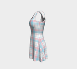 Robe évasée à carreaux transgenre