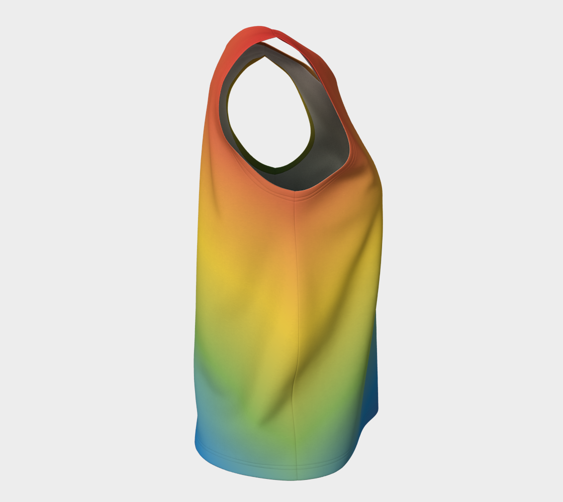 Muted Rainbow Gradient Loose Tank