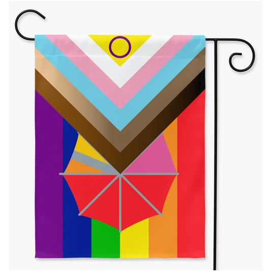 More Inclusive Rainbow Pride Yard and Garden Flags - V2 | Single Or Double-Sided | 2 Sizes | Rainbow Pride