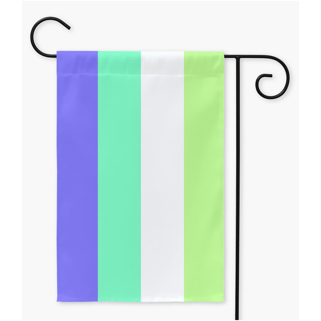 Unlabeled Gender - V1 Yard and Garden Flags | Single Or Double-Sided | 2 Sizes | Gender Identity and Expression