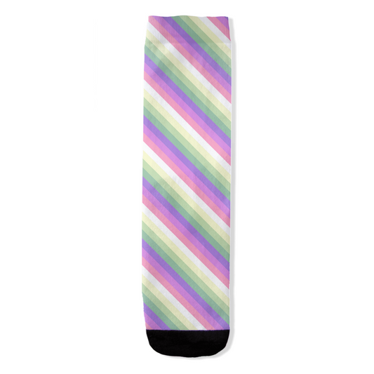 Genderfae Striped All-Over Print Socks