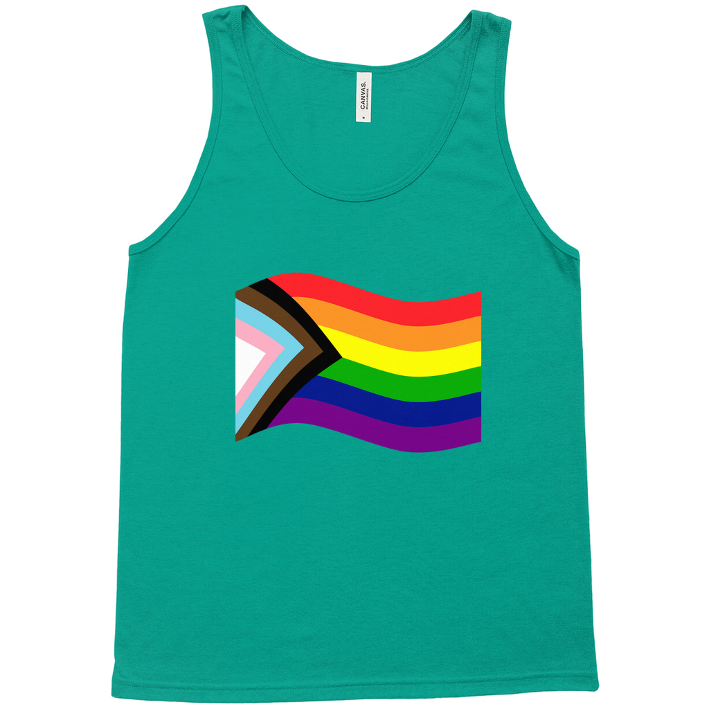 Rainbow Pride Flag Relaxed Fit Tank Tops | Choose Your Flag | Bella + Canvas