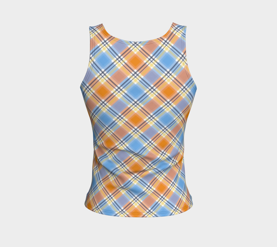 Pride Plaid/Argyle Fitted Tank | Longer Length | Choose Your Colourway