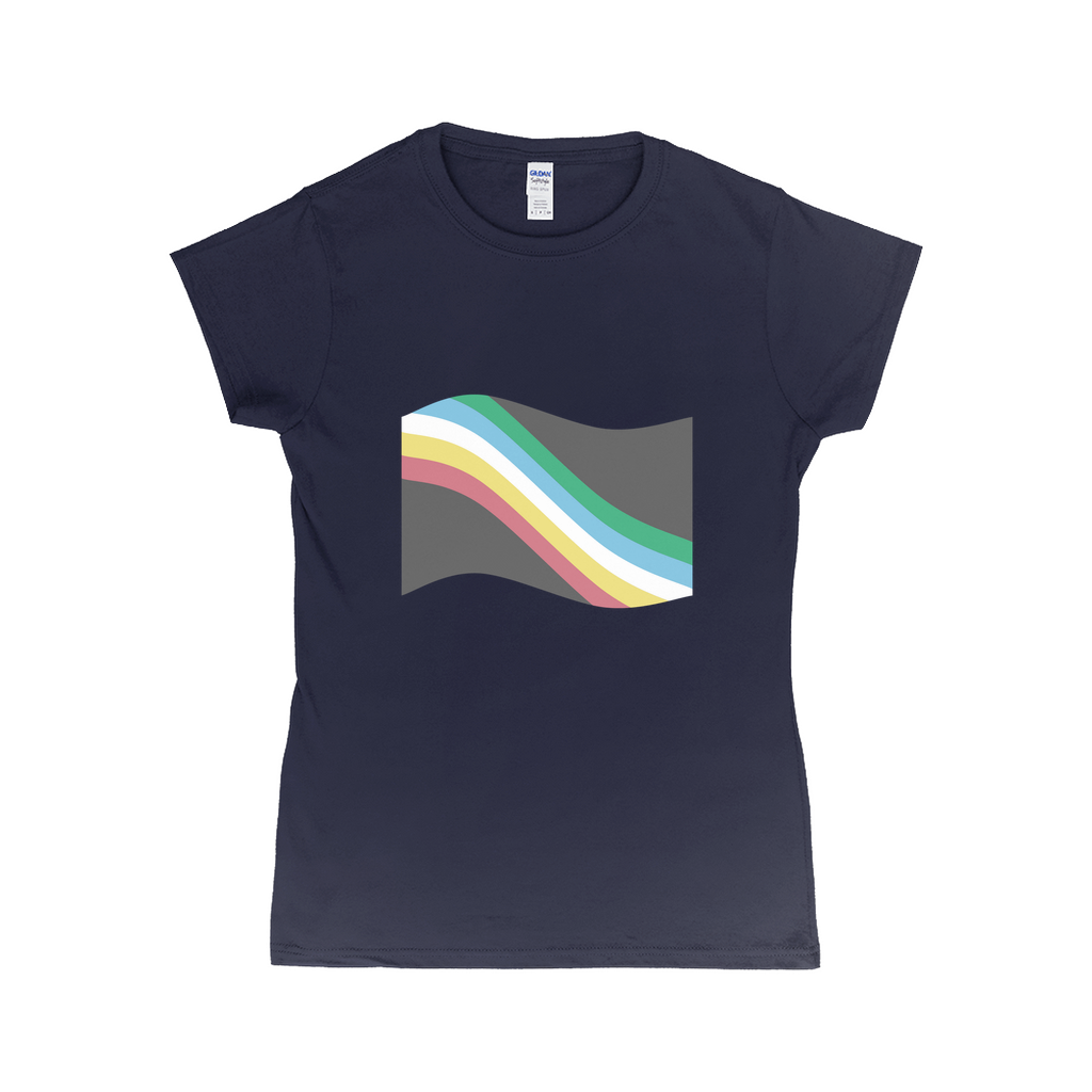 Disability and Neurodiversity Pride Flag Fitted Tshirt | Choose Your Flag | Gildan