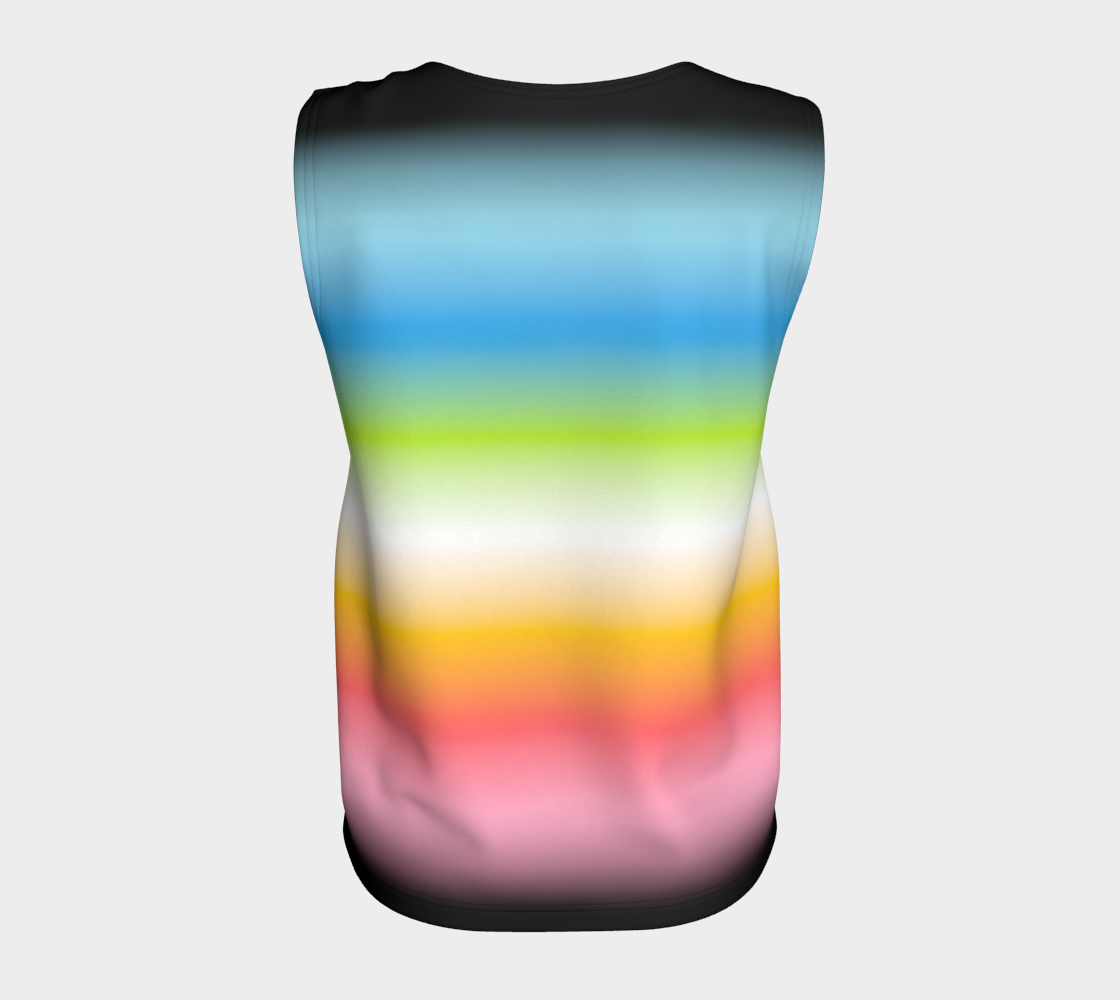 Queer Gradient Loose Tank (Long)