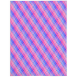 Couvertures Minky omnisexuelles Argyle Plaid Pride