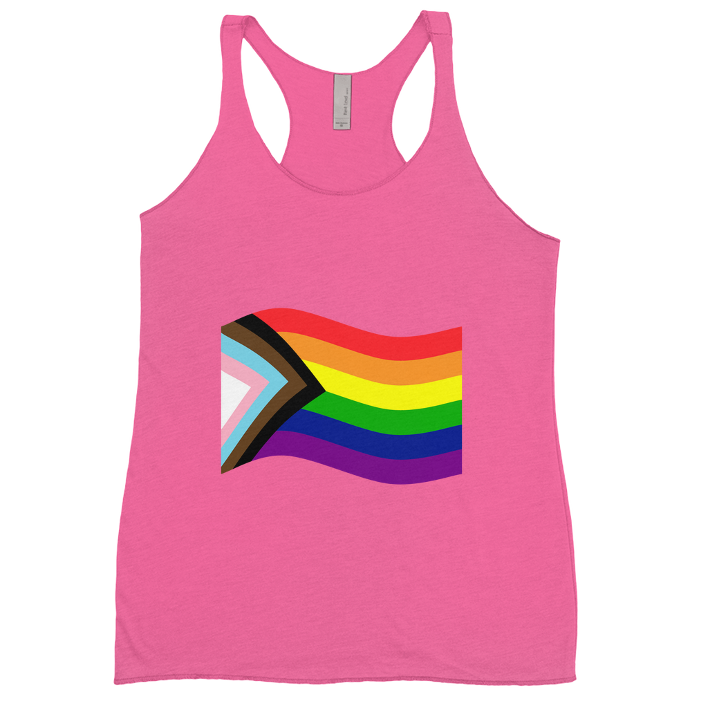 Rainbow Pride Flag Fitted Racerback Tank Tops | Choose Your Flag