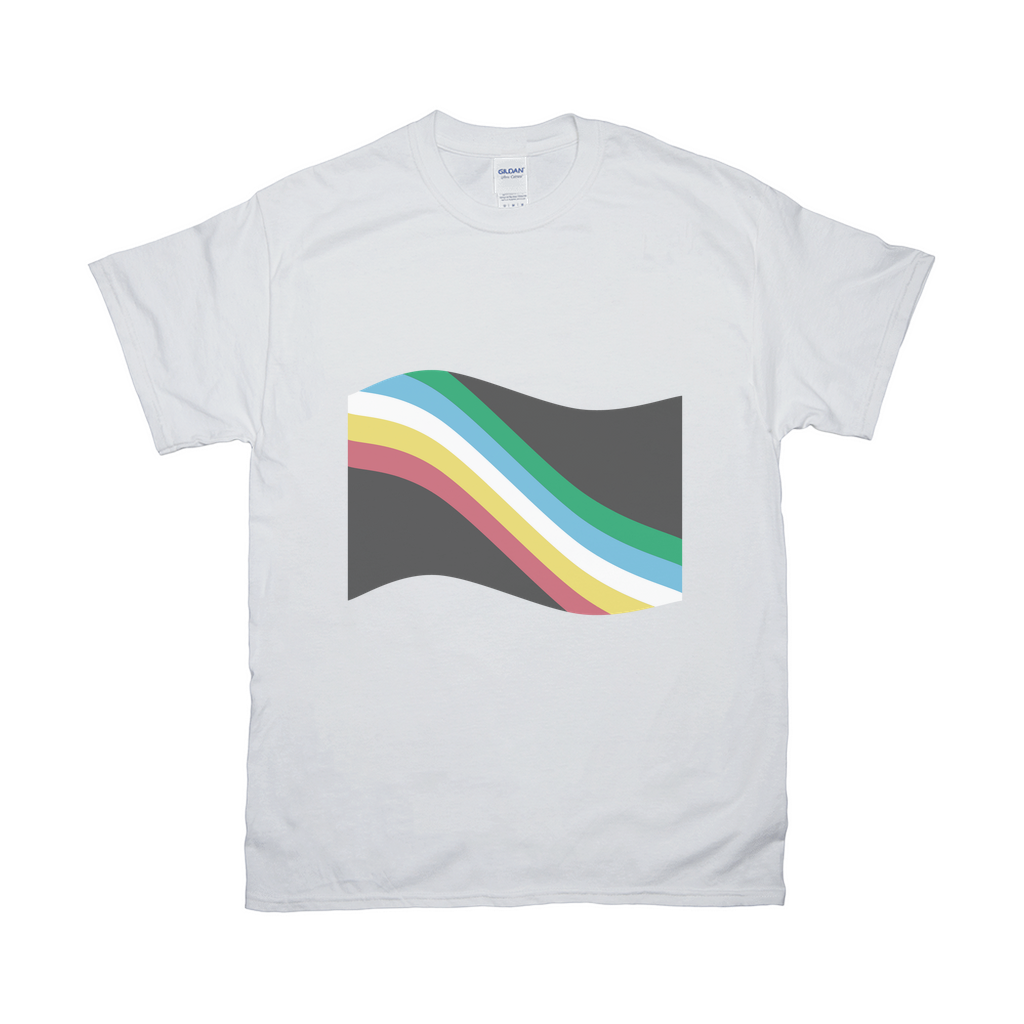 Disability Pride Flag Relaxed Fit Tshirt - LIGHT | Choose Your Flag