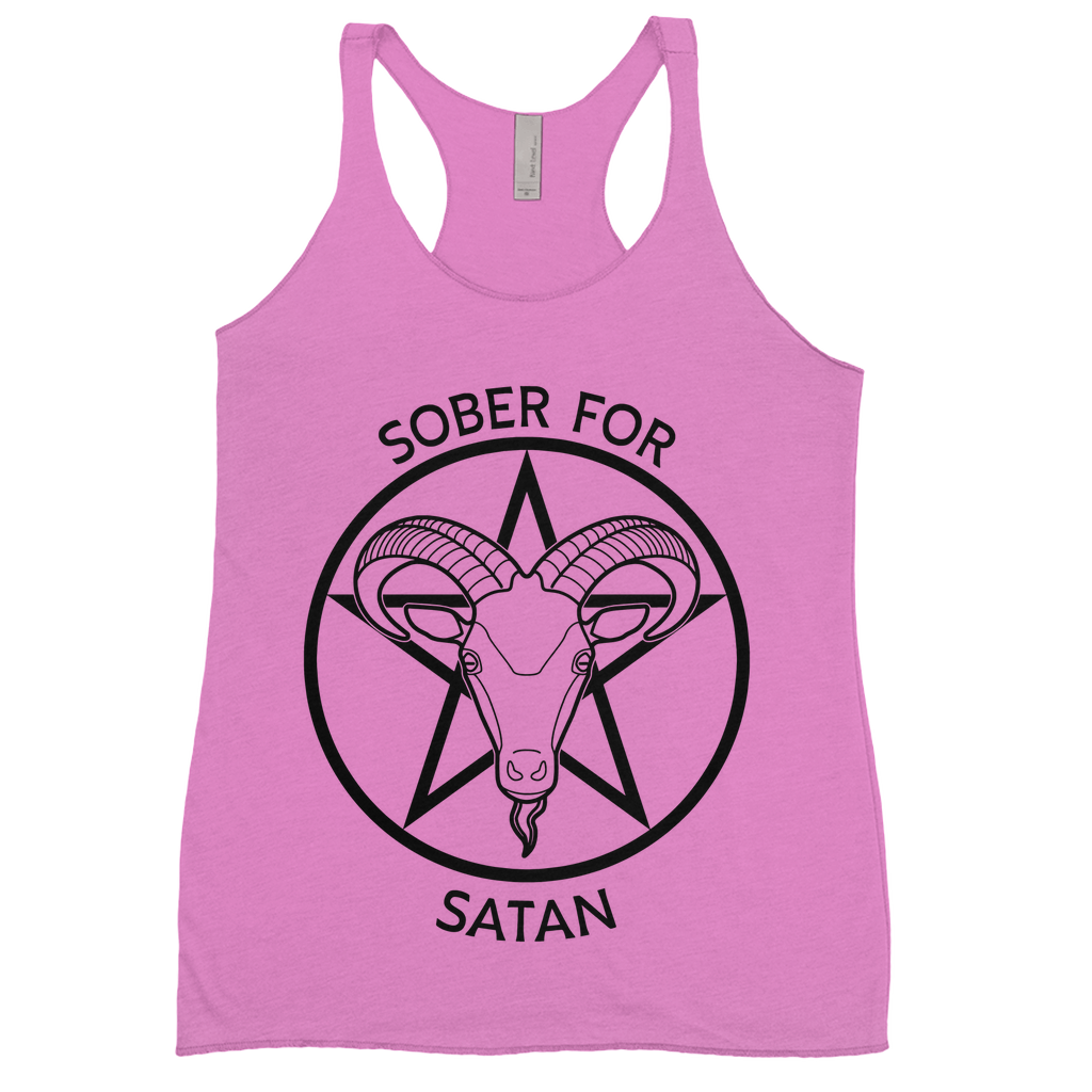 Sober for Satan Racerback Tank Top | Choose Your Colourway | Next Level