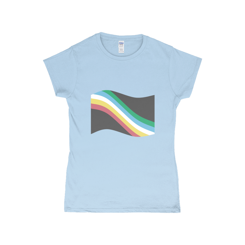 Disability and Neurodiversity Pride Flag Fitted Tshirt | Choose Your Flag | Gildan