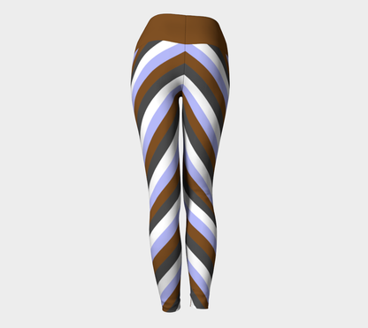 Gender Apathetic Striped Yoga Leggings