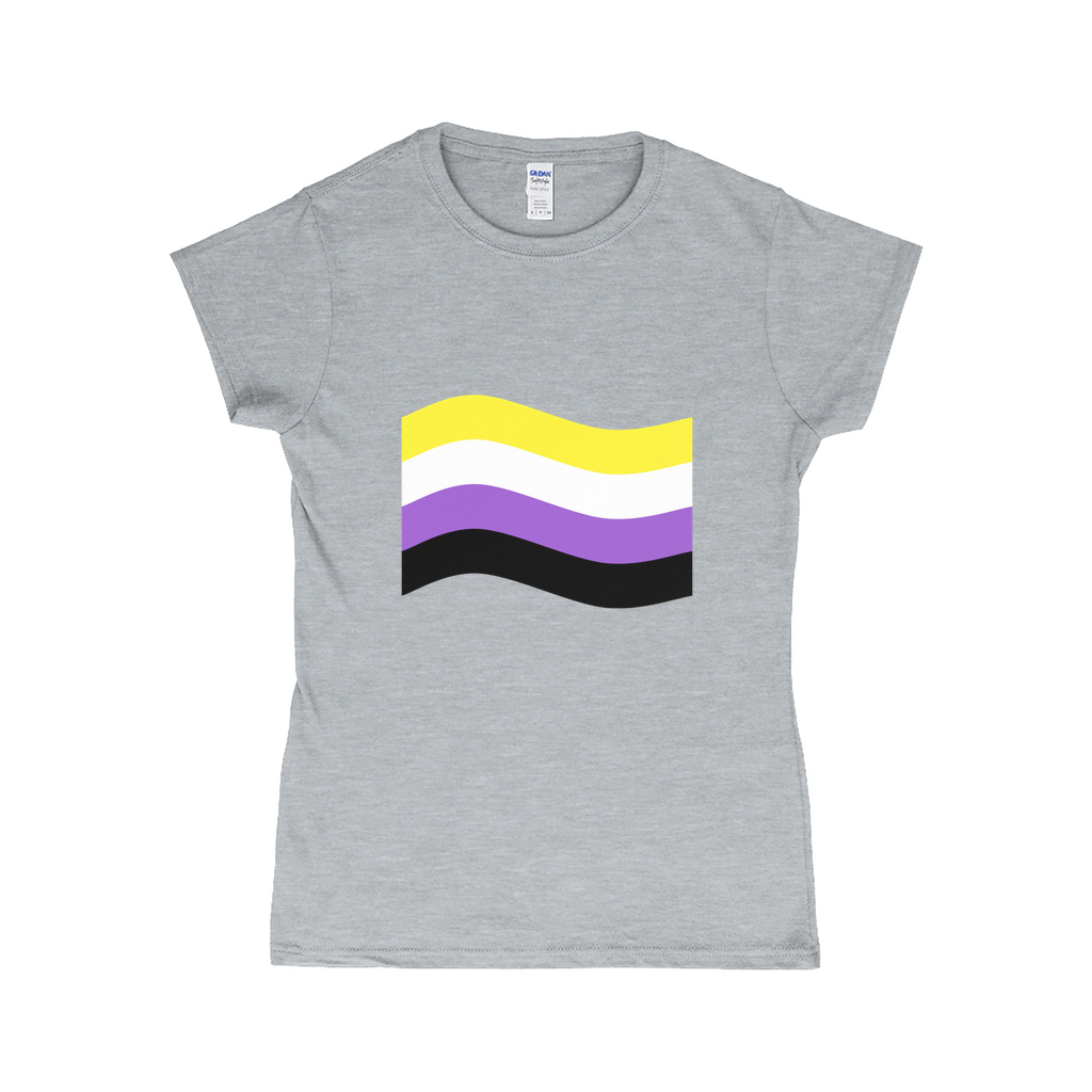 Gender Pride Flag Fitted Tshirt | Choose Your Flag | Gildan