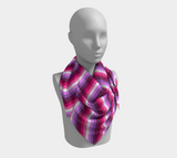 Lesbienne - Foulard carré rayé V2