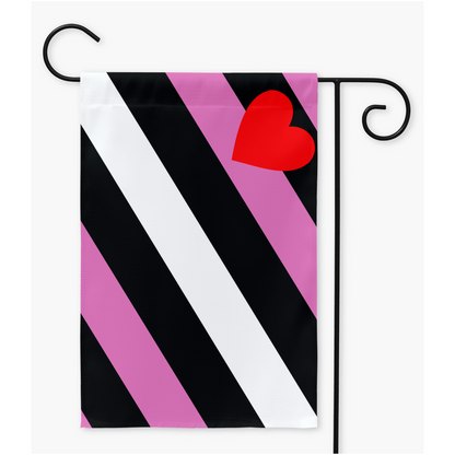 Leather Girl Pride Yard and Garden Flags | Single Or Double-Sided | 2 Sizes