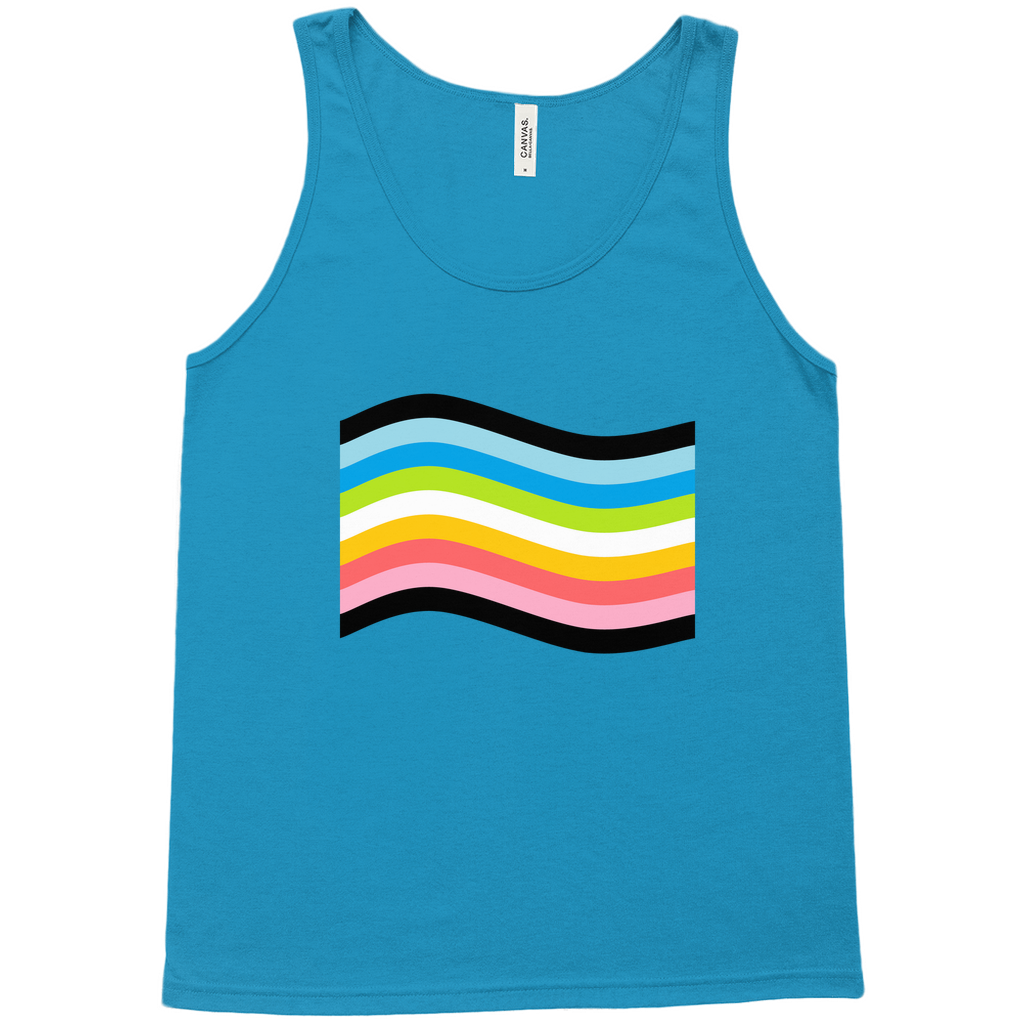 Orientation Pride Flag Relaxed Fit Tank Tops | Choose Your Flag | Bella + Canvas