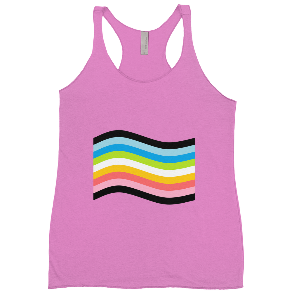 Orientation Pride Flag Fitted Racerback Tank Tops | Choose Your Flag