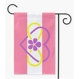 Polyamour - V3 - Drapeaux saphiques de cour et de jardin | Simple ou double face | 2 tailles