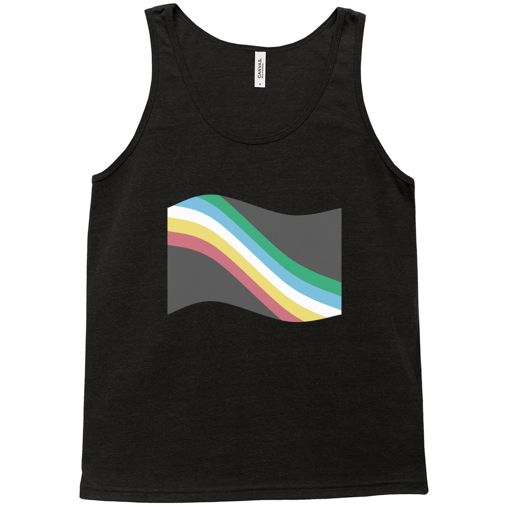 Disability and Neurodiversity Pride Flag Relaxed Fit Tank Tops | Choose Your Flag | Bella + Canvas