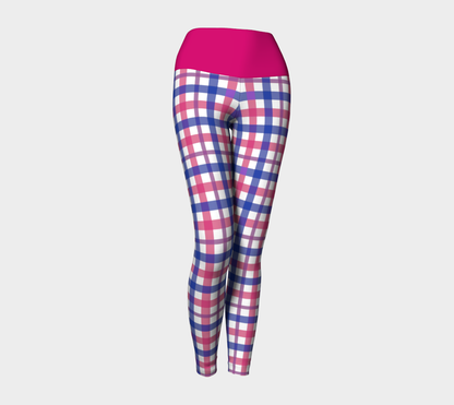 Bisexual Gingham Yoga Leggings