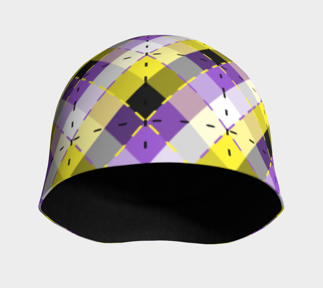 Nonbinary Bright Argyle Beanie