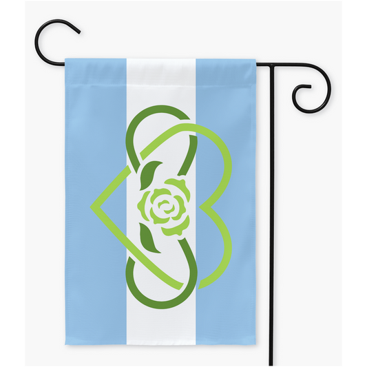 Polyamour - V3 - Drapeaux de cour et de jardin Achillean | Simple ou double face | 2 tailles