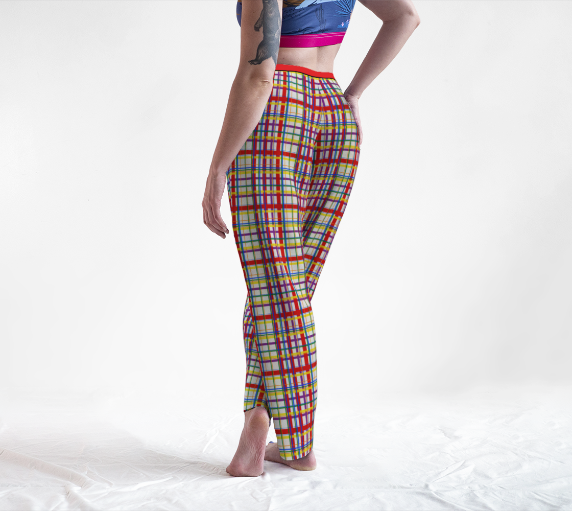 Rainbow Madras Plaid Lounge Pants