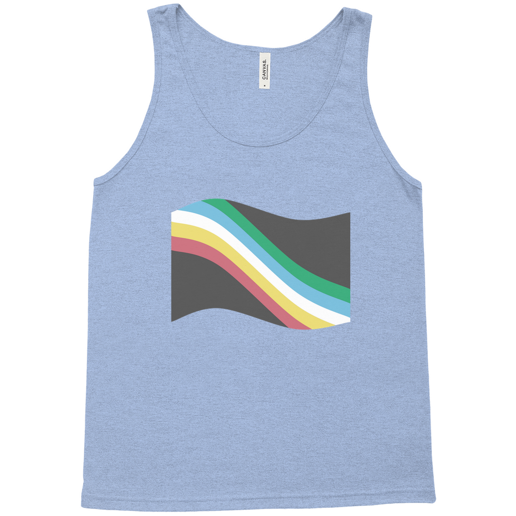 Disability and Neurodiversity Pride Flag Relaxed Fit Tank Tops | Choose Your Flag | Bella + Canvas