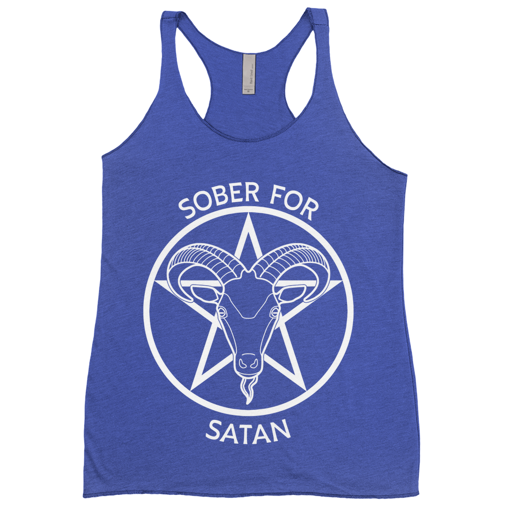 Sober for Satan Racerback Tank Top | Choose Your Colourway | Next Level