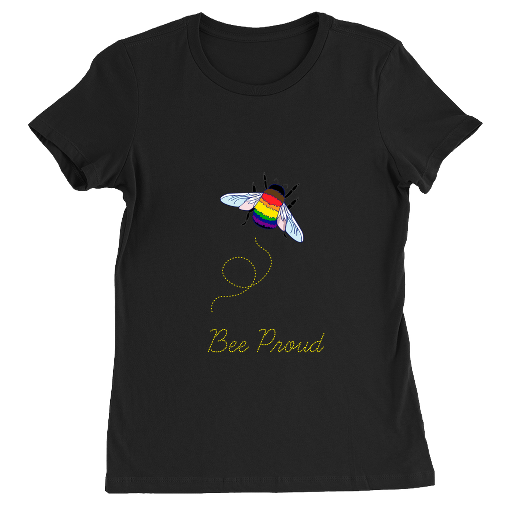 Bumblebee Pride Pun Fitted Tshirts - DARK | Choose Your Colourway and Pun | Bella + Canvas